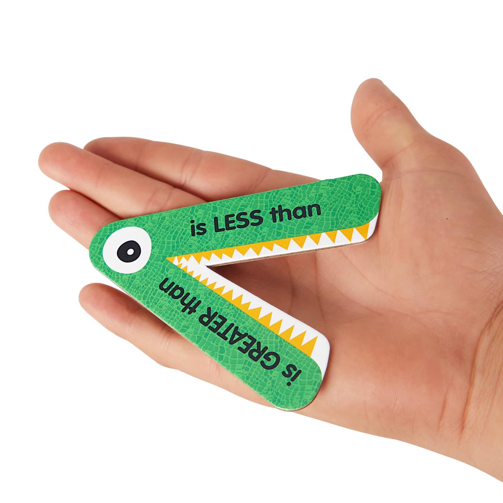 Really Good Stuff Greater Than or Less Than Student Manipulatives - Set of 12 Gators - Grades K-3, Ages 5-8, Math Classroom & Homeschool Supplies, Counting for Kids - Image 6