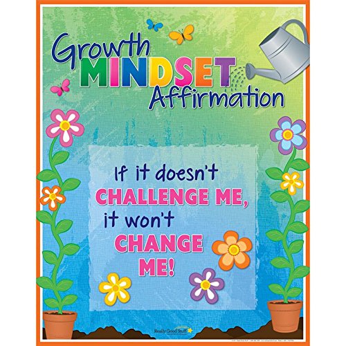 Really Good Stuff Growth Mindset Affirmations 12-in-1 Mini Poster Set – Includes 1 Full-Size Poster and Inspiring Growth Affirmations on 12 Double-Sided Mini Posters, Ideal for Grades K-6 - Image 4