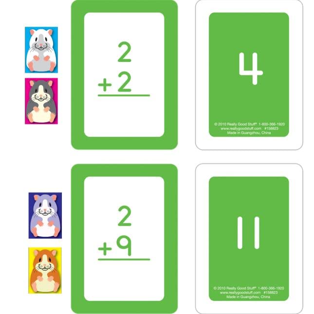 Really Good Stuff Hamster Run Addition Numeracy Center with Storage Bag - Grab and Go Learning Pack - Reinforce Basic Addition Facts - Kindergarten - Grade 1 - Image 4