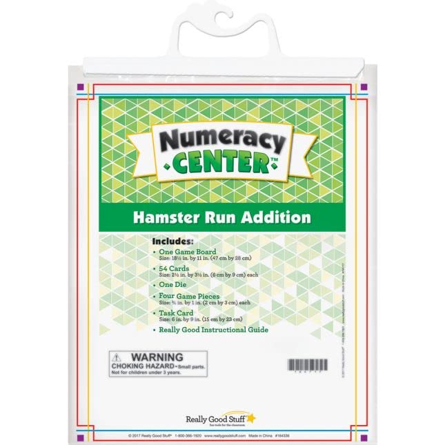 Really Good Stuff Hamster Run Addition Numeracy Center with Storage Bag - Grab and Go Learning Pack - Reinforce Basic Addition Facts - Kindergarten - Grade 1 - Image 5