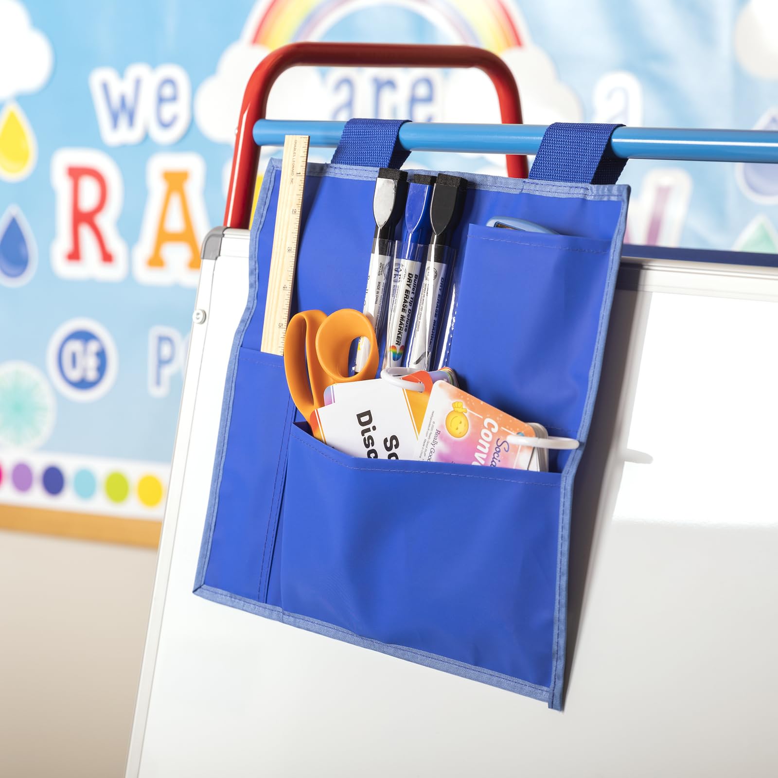 Really Good Stuff Hang and Store Pocket-Classroom Book Buddy for Supplies-Hanging Storage for Teachers & Students - Image 4