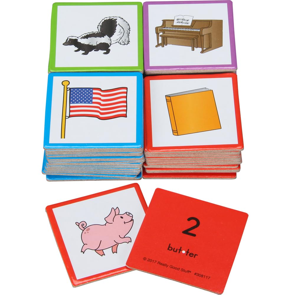 Really Good Stuff How Many Sounds and Syllables? A Segment and Sort Activity - 4 Boards, 60 Chips - Image 3