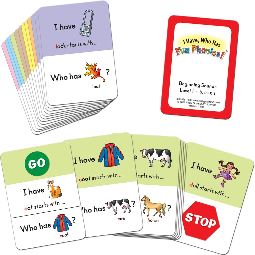 Really Good Stuff I Have.? Who Has.? Small Group Beginning Sounds