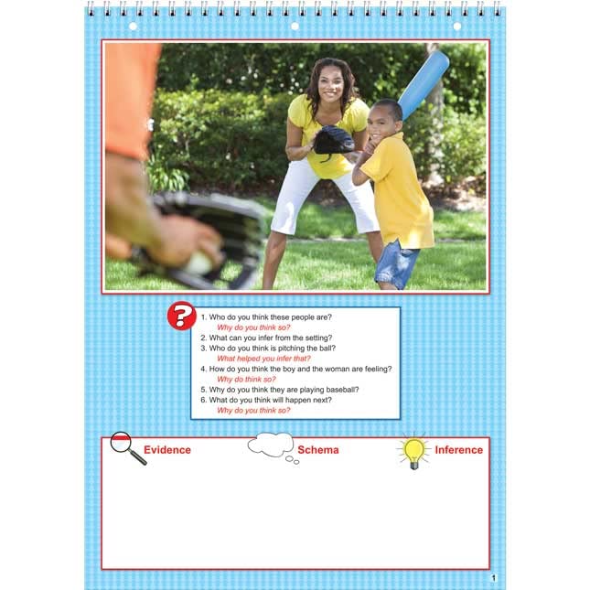 Really Good Stuff Inference Of The Week Flip Chart - 1 flip chart, 10 answer key cards - Image 5
