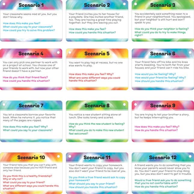 Really Good Stuff Interactive Social Emotional Discussion Cards - 5 Activities for Learning, Identifying, and Discussing Emotions & Feelings - Image 9