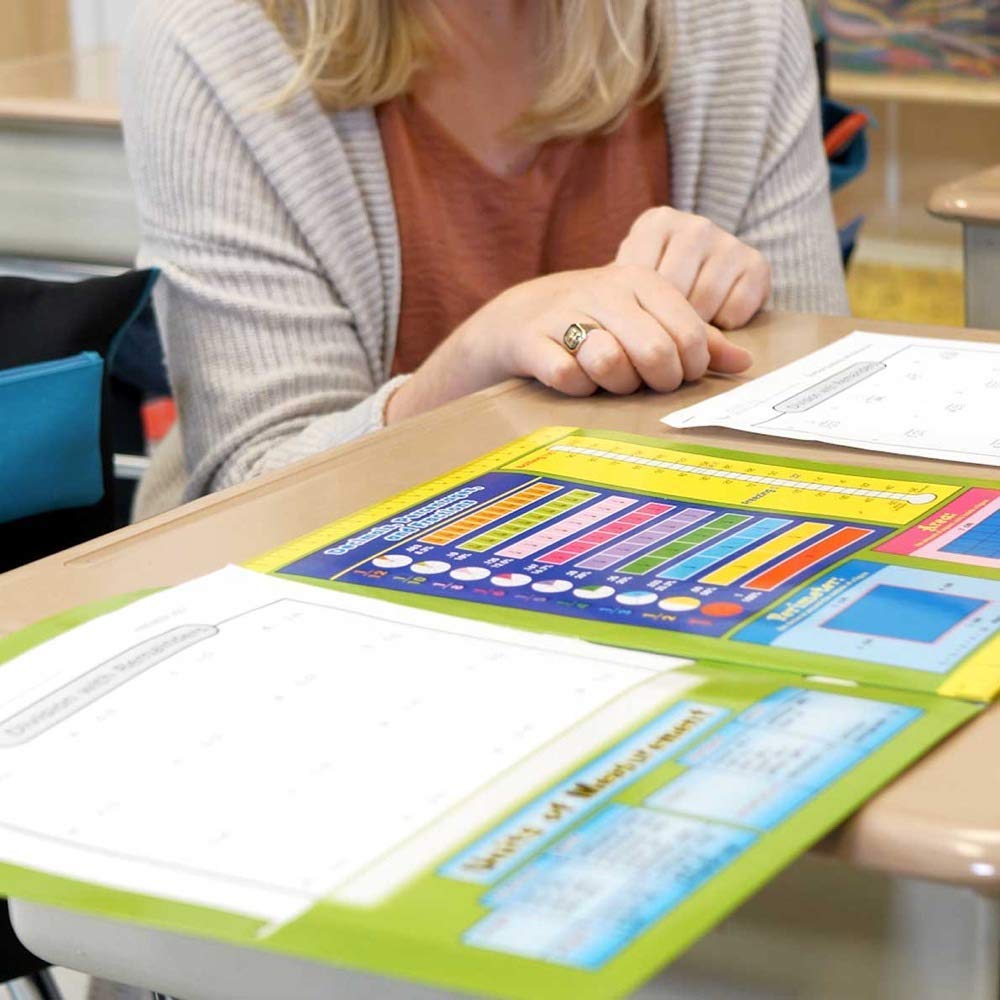 Really Good Stuff Intermediate Math Resource 4-Pocket Folders - Set of 12 - Image 10