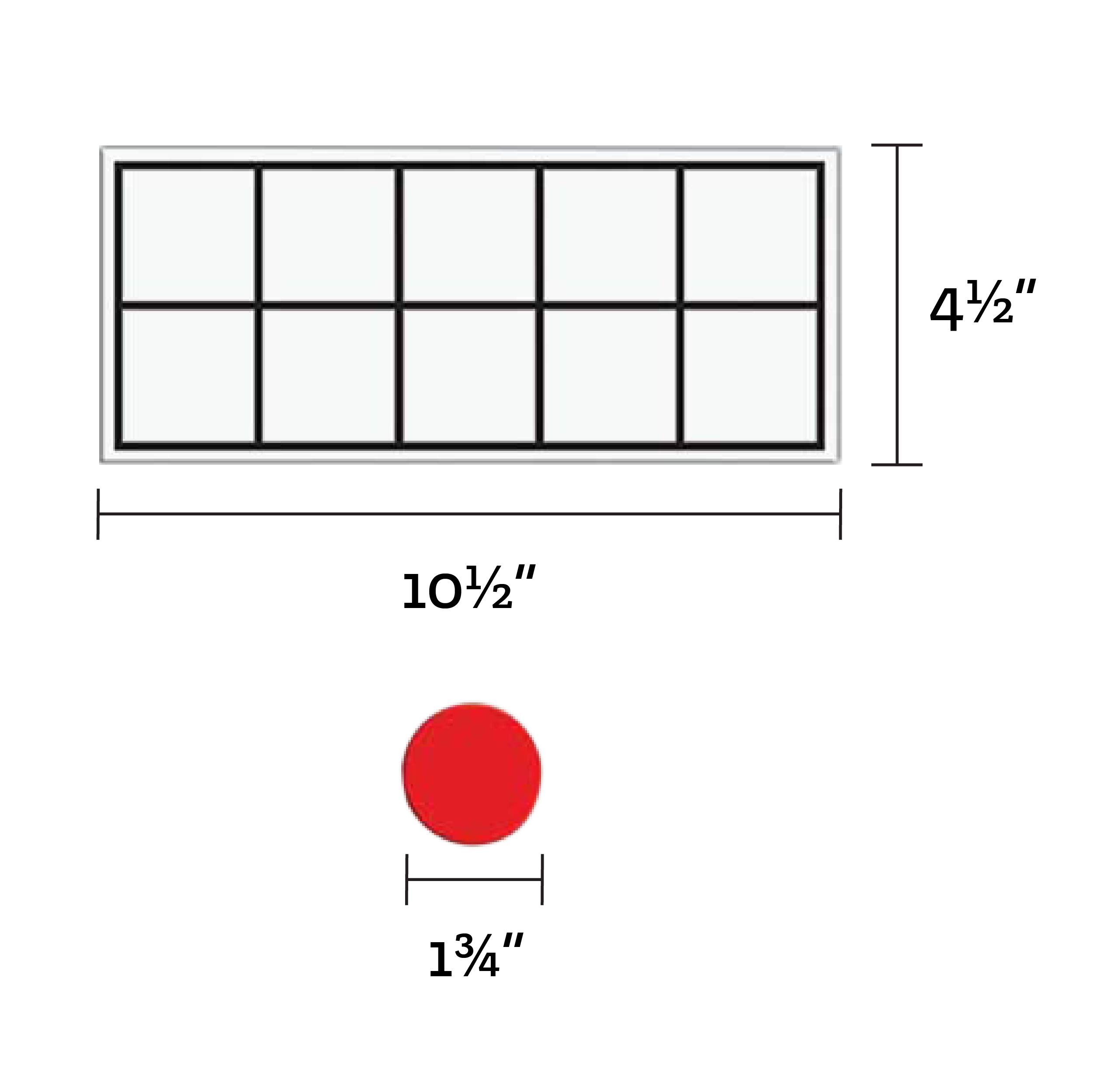 Really Good Stuff Jumbo Magnetic Ten-Frame Set of 6 - Image 5