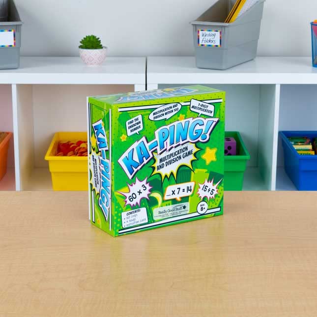 Really Good Stuff KA-PING! Multiplication and Division Game - 1 Game - Image 3