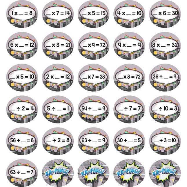 Really Good Stuff KA-PING! Multiplication and Division Game - 1 Game - Image 8