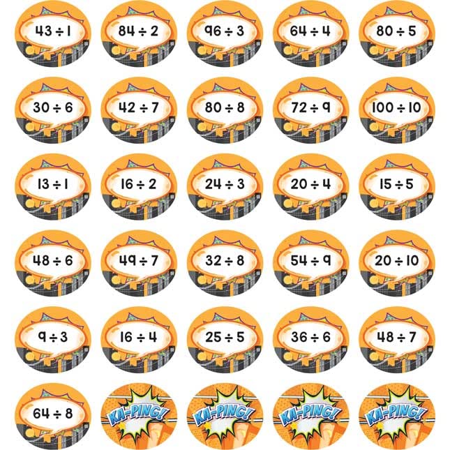 Really Good Stuff KA-PING! Multiplication and Division Game - 1 Game - Image 9