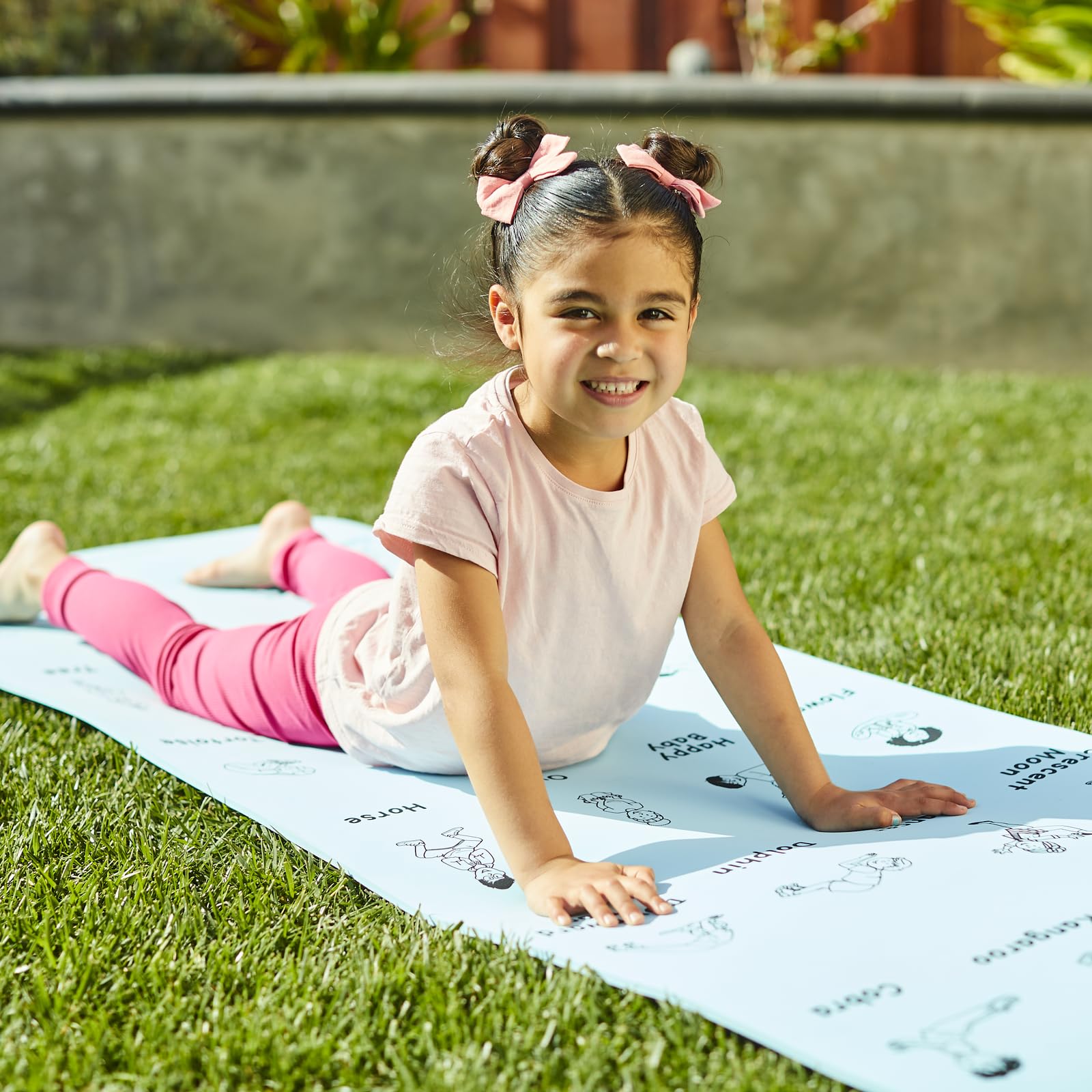 Really Good Stuff Kids Yoga Mat with 24 Illustrated Poses – Safe, Zero-Phthalate – 5mm Thick, Non-Slip, Soft Exercise Mat for Kids, Teens, Toddlers (68” x 24”) Perfect For Home And Classroom - Image 4