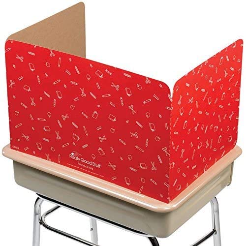 Really Good Stuff Large Privacy Shield, 3 Group Colors, Set of 12, Red, Green & Blue - Divider Boards for Student Desks, Testing Folders, Cardboard Panels, Classroom Essentials - Image 4