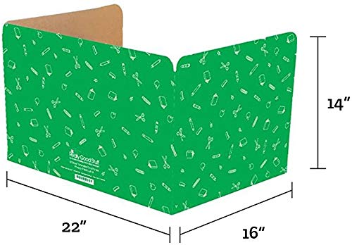 Really Good Stuff Large Privacy Shield, 3 Group Colors, Set of 12, Red, Green & Blue - Divider Boards for Student Desks, Testing Folders, Cardboard Panels, Classroom Essentials - Image 6