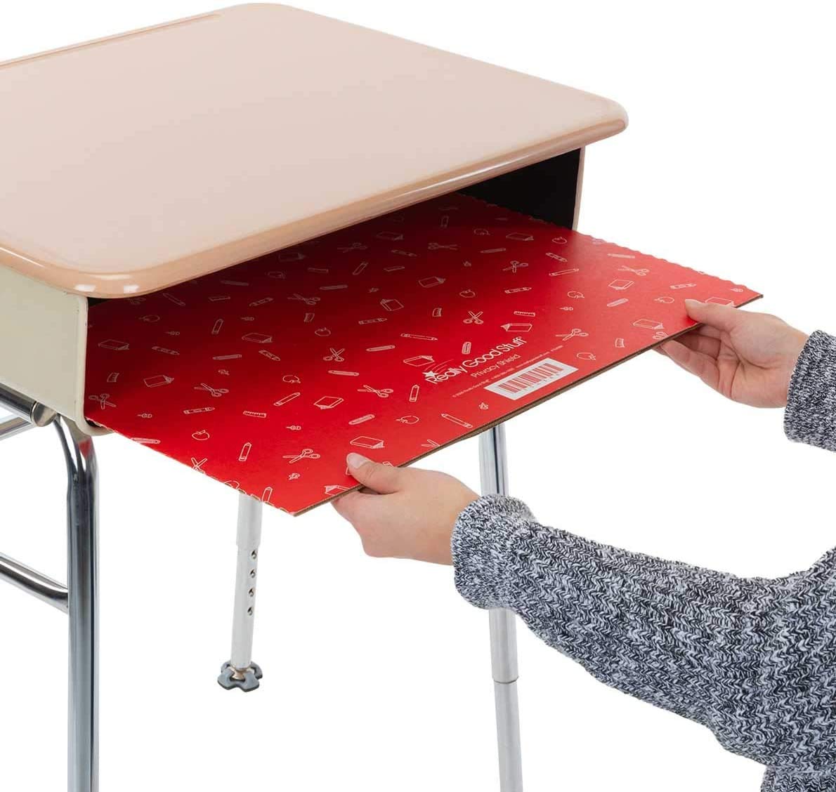 Really Good Stuff Large Privacy Shield, 3 Group Colors, Set of 12, Red, Green & Blue - Divider Boards for Student Desks, Testing Folders, Cardboard Panels, Classroom Essentials - Image 7