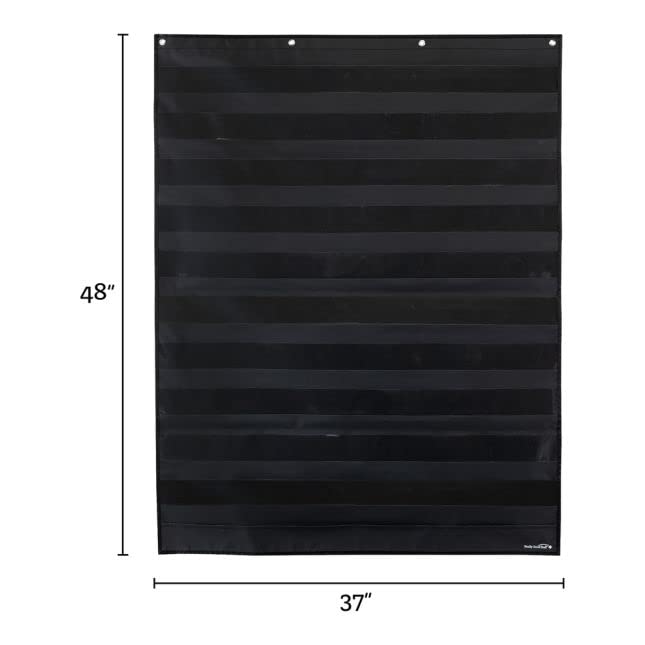 Really Good Stuff Large Rectangle Pocket Chart Black - 1 Pocket Chart - Image 3
