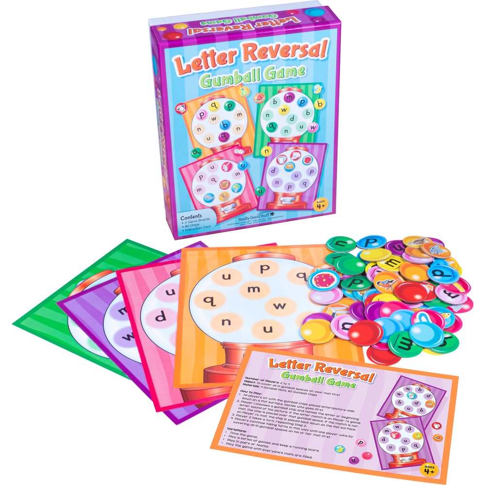 Really Good Stuff Letter Reversal Gumball Game - 1 Game