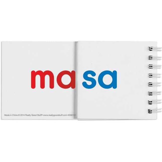 Really Good Stuff Libros de Sílabas (Spanish Syllable Flip Books) - 30 Flip Books - Image 3