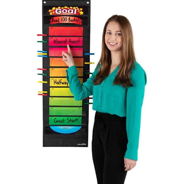 Really Good Stuff Long Rectangle Pocket Chart Black - 1 Pocket Chart - Image 5