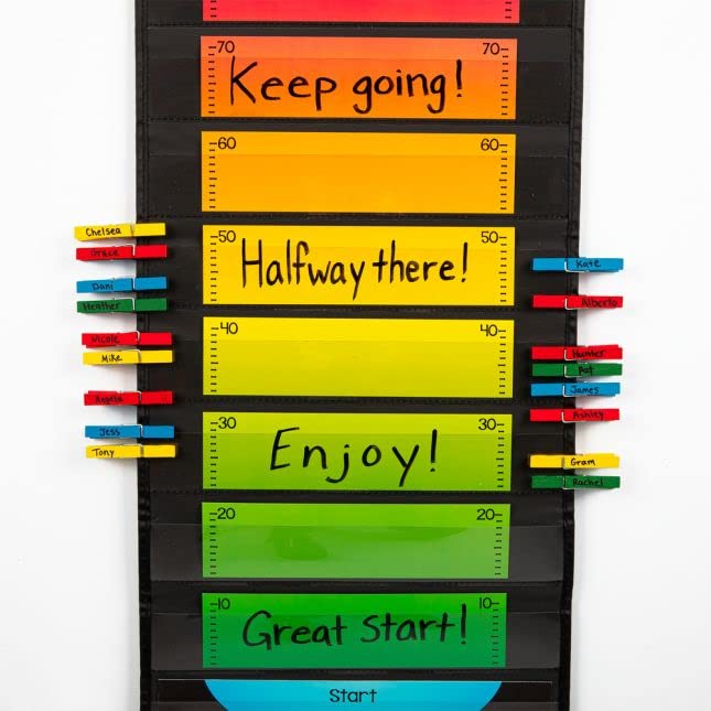 Really Good Stuff Long Rectangle Pocket Chart Black - 1 Pocket Chart - Image 7