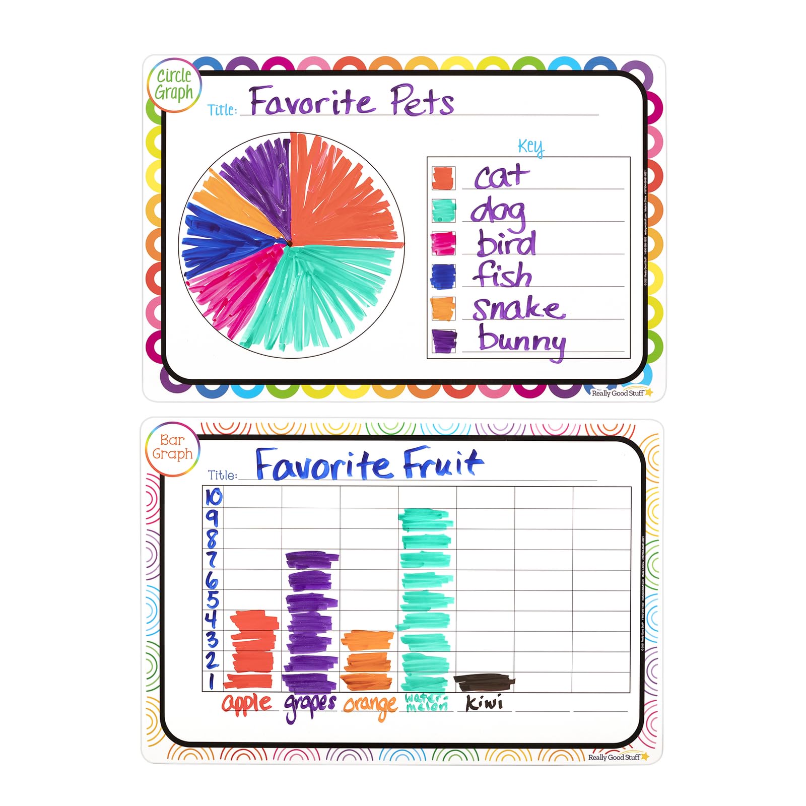 Really Good Stuff Magnetic Charts - Graphing - Image 3