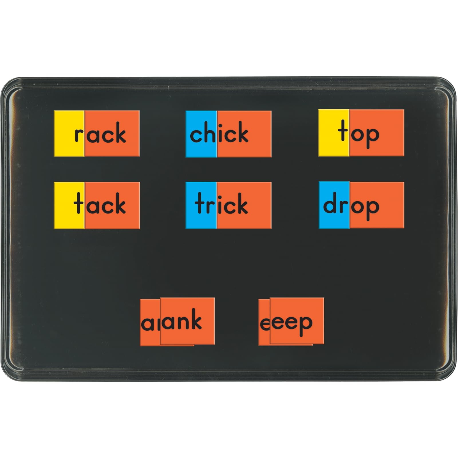 Really Good Stuff Magnetic Chunks (Consonants, Blends, Digraphs, and Ending Phonograms) - 89 Tiles