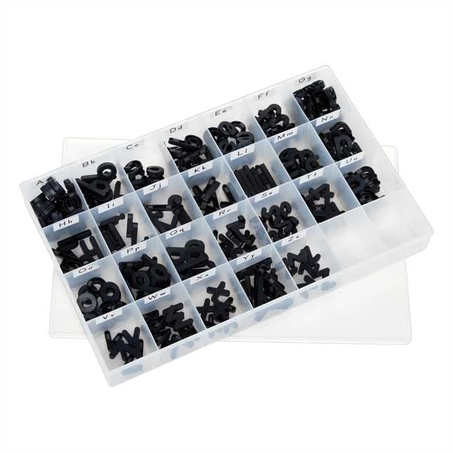 Really Good Stuff Magnetic Dry Erase Boards with Black Plastic Letters - 6 Student Pack - Image 2
