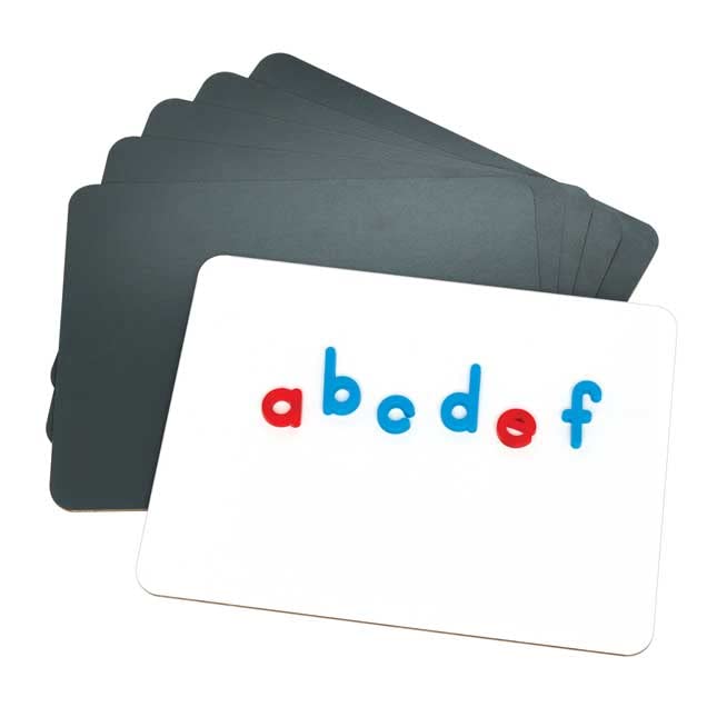 Really Good Stuff Magnetic Dry Erase Boards with Coded Plastic Letters - 6 Student Pack - Image 4