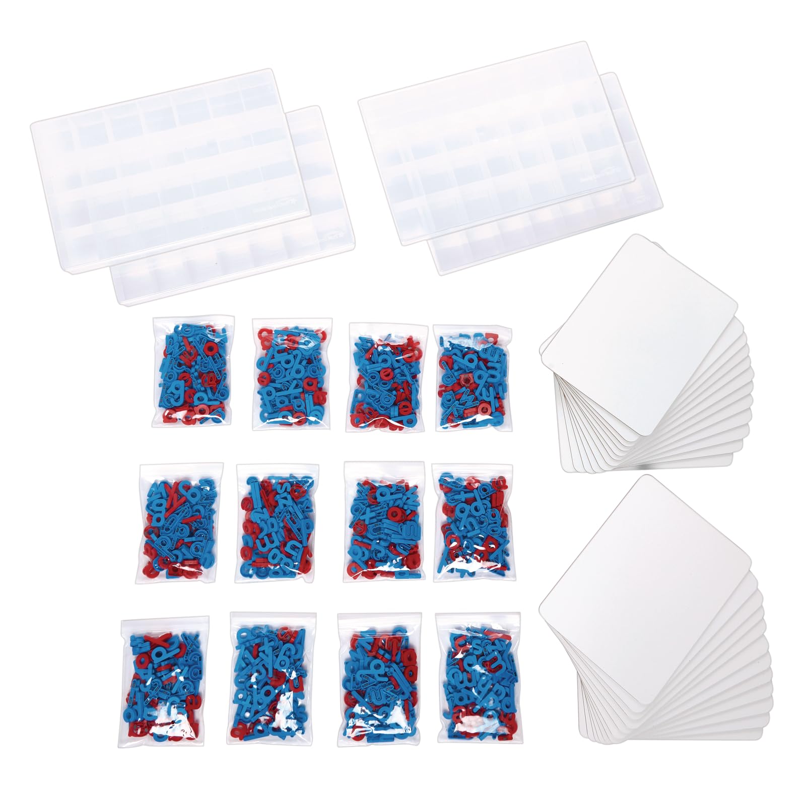Really Good Stuff Magnetic Dry Erase Boards with Coded Plastic Letters - 24 Student Class Pack - Image 3