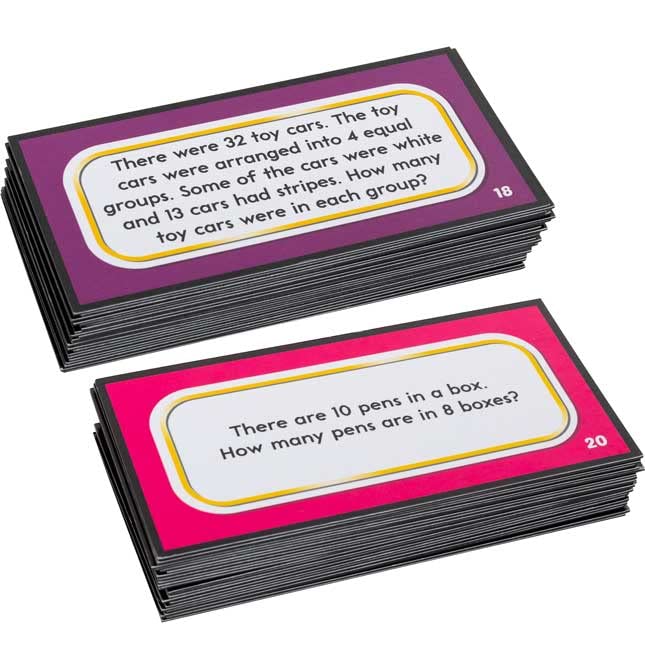 Really Good Stuff Magnetic Read, Show and Solve Math Boards with Multiplication and Division Word Problems Kit - 4 Boards and 48 Magnets - Image 8