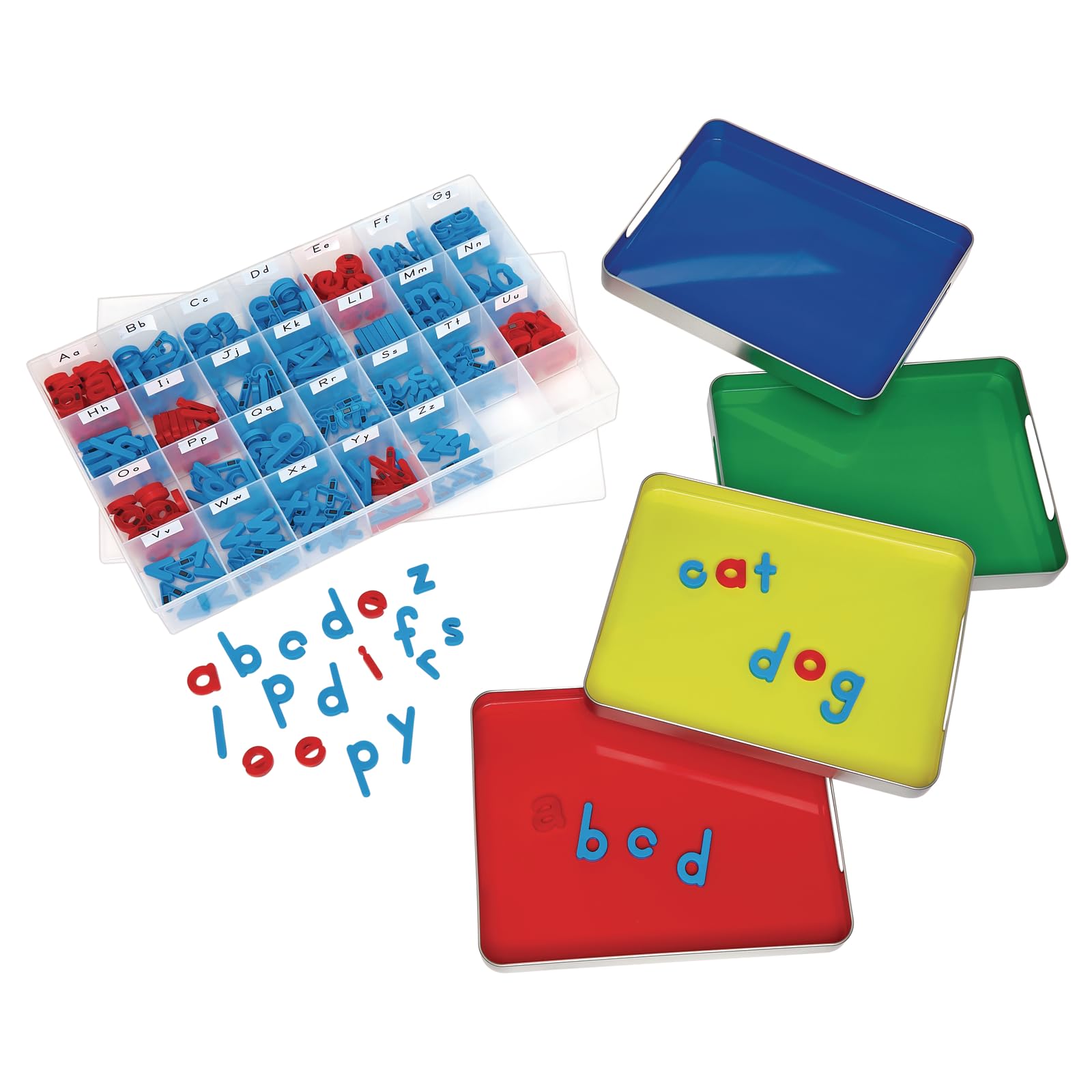 Really Good Stuff MAGtivity Tins and Magnetic Letters Classroom Kit