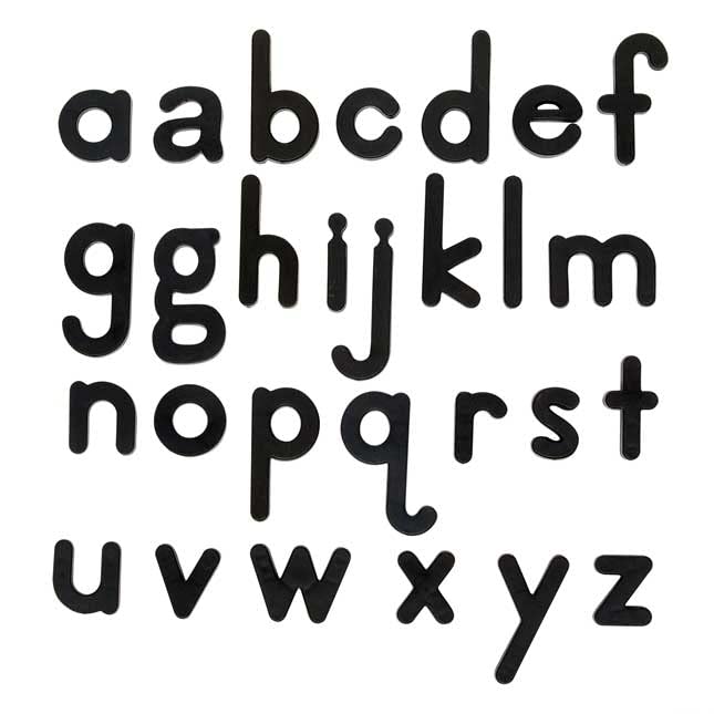 Really Good Stuff EZread Black Magnetic Upper and Lowercase Letters Kit - 1 Storage Case, 217 Magnetic Letters - Image 6
