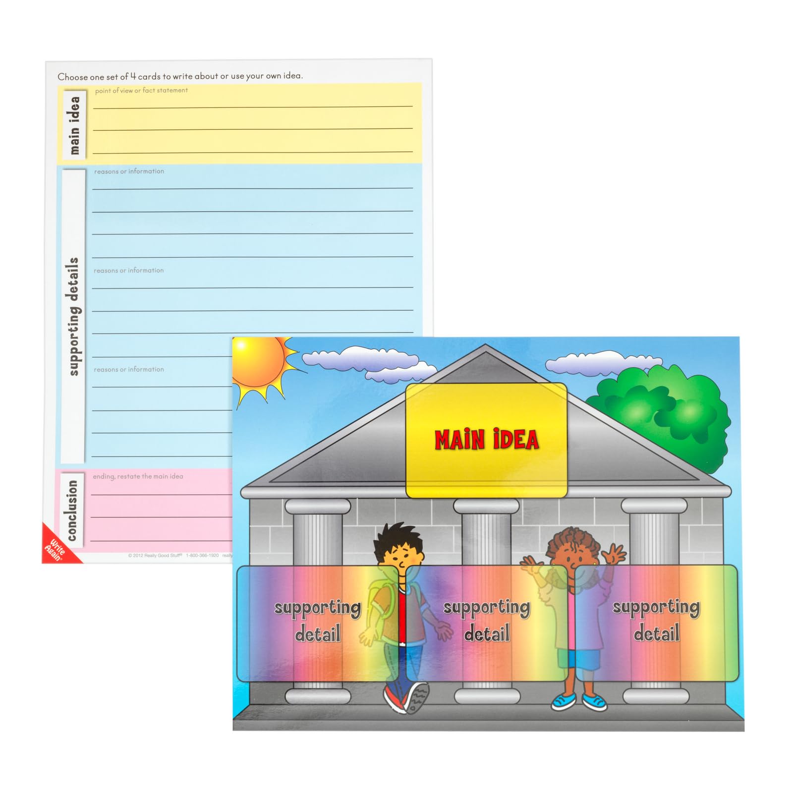 Really Good Stuff Main Idea and Supporting Details Sort and Write Level 1 Literacy Center - Use for Grades 2-3 - 1 Literacy Center - Image 4