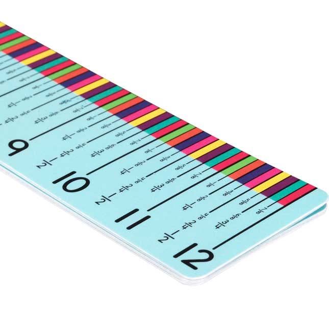 Really Good Stuff Marked Measurement Rulers - Eighths - 6 rulers - Image 3