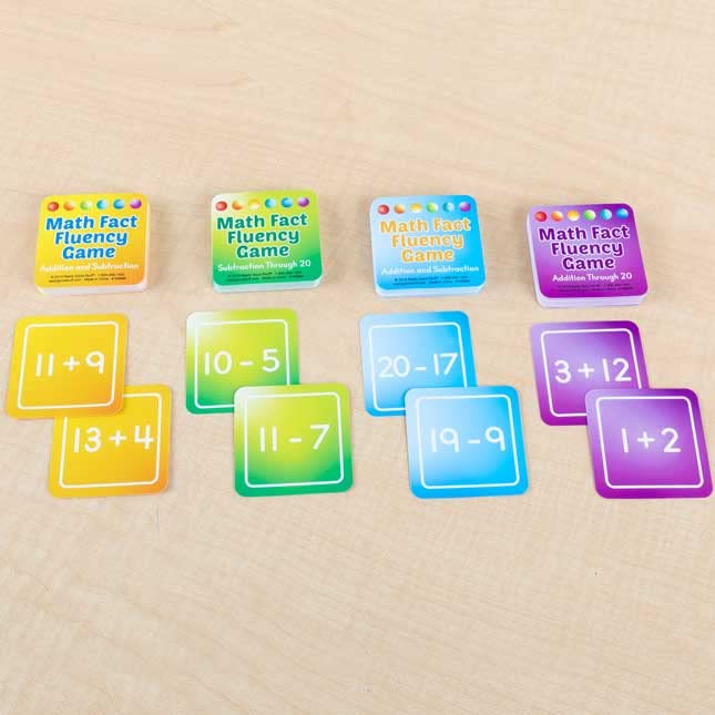 Really Good Stuff Math Fact Fluency Games Addition and Subtraction Through 20-4 Sets of Games - Image 7