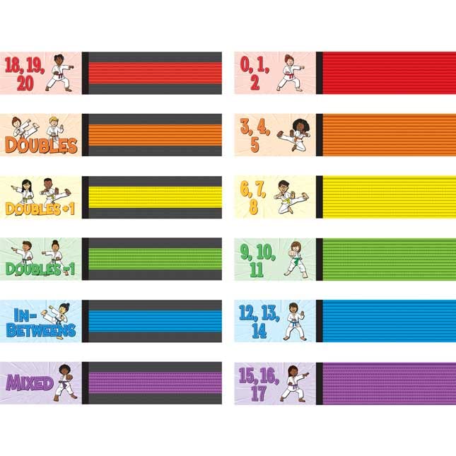Really Good Stuff Math Facts Karate System - Addition and Subtraction Through 20 - Image 3