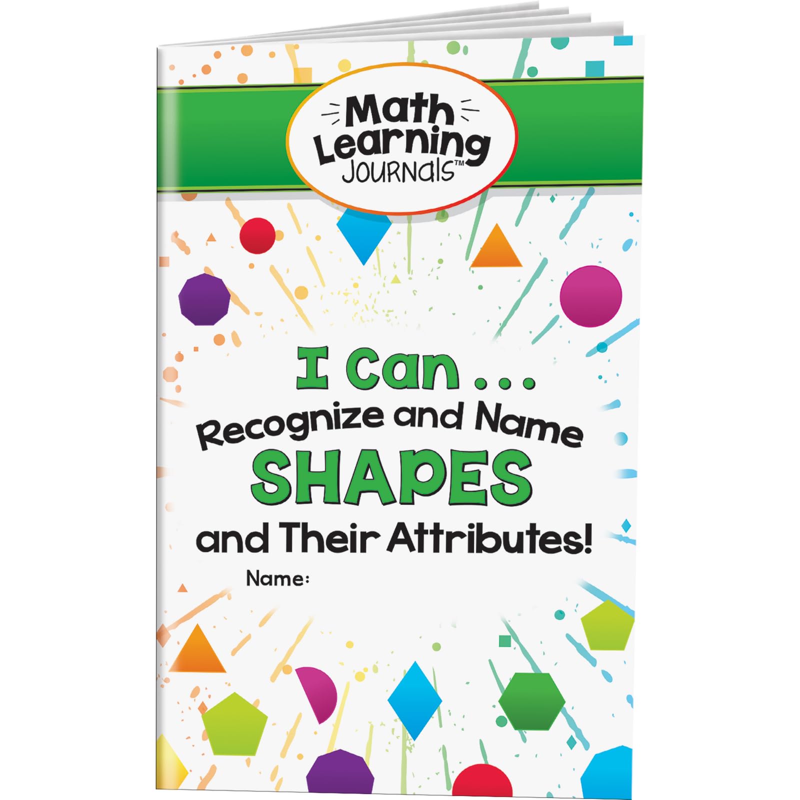 Really Good Stuff Math Learning Journals - I Can Recognize and Name Shapes and Their Attributes! - 24 journals