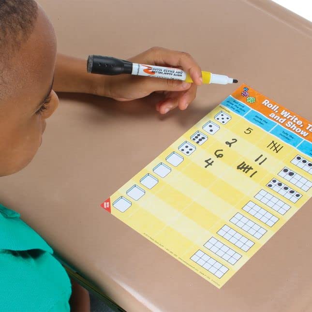 Really Good Stuff Math Mats Dice Games - 12 Mats - Image 4