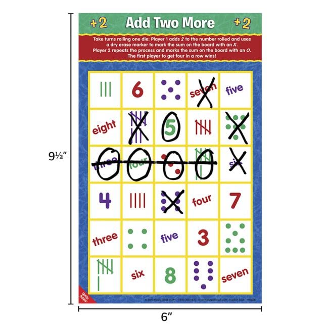 Really Good Stuff Math Mats Dice Games - 12 Mats - Image 6