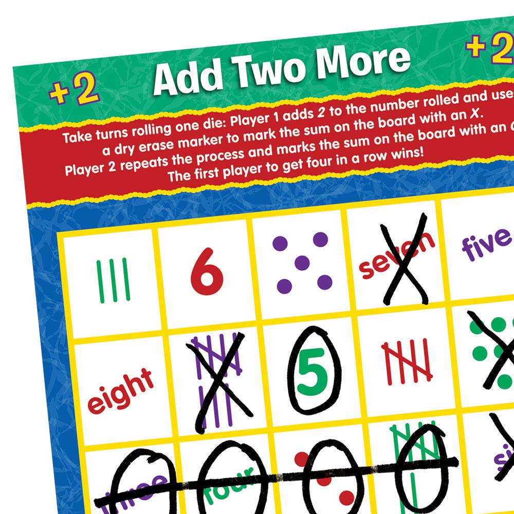 Really Good Stuff Math Mats Dice Games - 12 Mats - Image 9