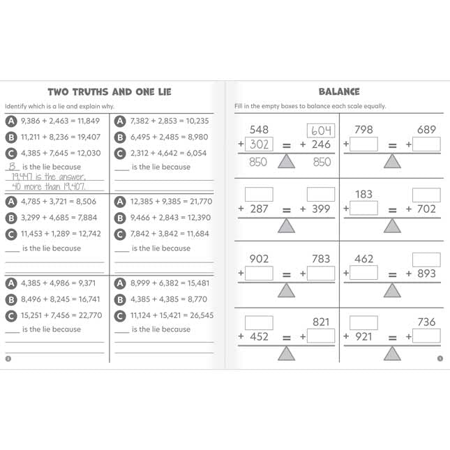 Really Good Stuff Math Skills Remix Journals for Fifth and Sixth Grades - 12 journals - Image 3