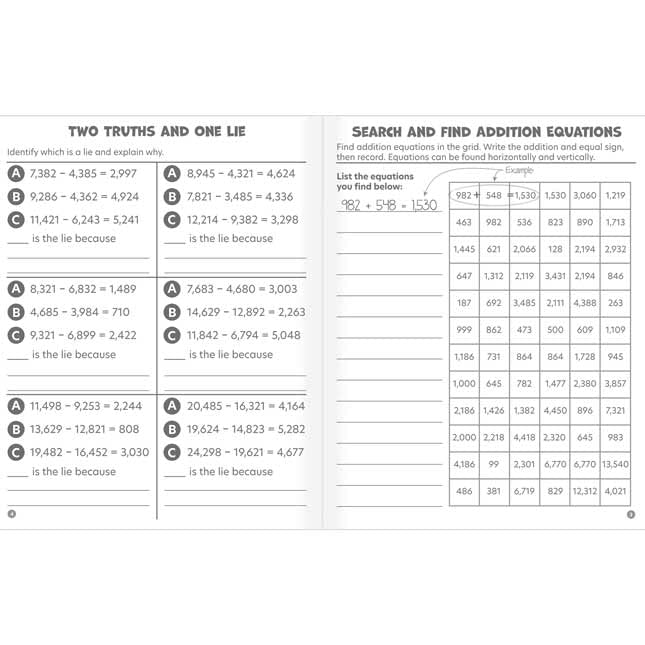 Really Good Stuff Math Skills Remix Journals for Fifth and Sixth Grades - 12 journals - Image 4