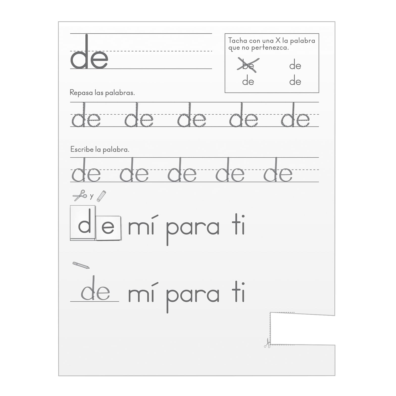 Really Good Stuff Mi Cuaderno de Palabras de USO Frecuente - Palabras 1-50 - 12 Journals - Image 3