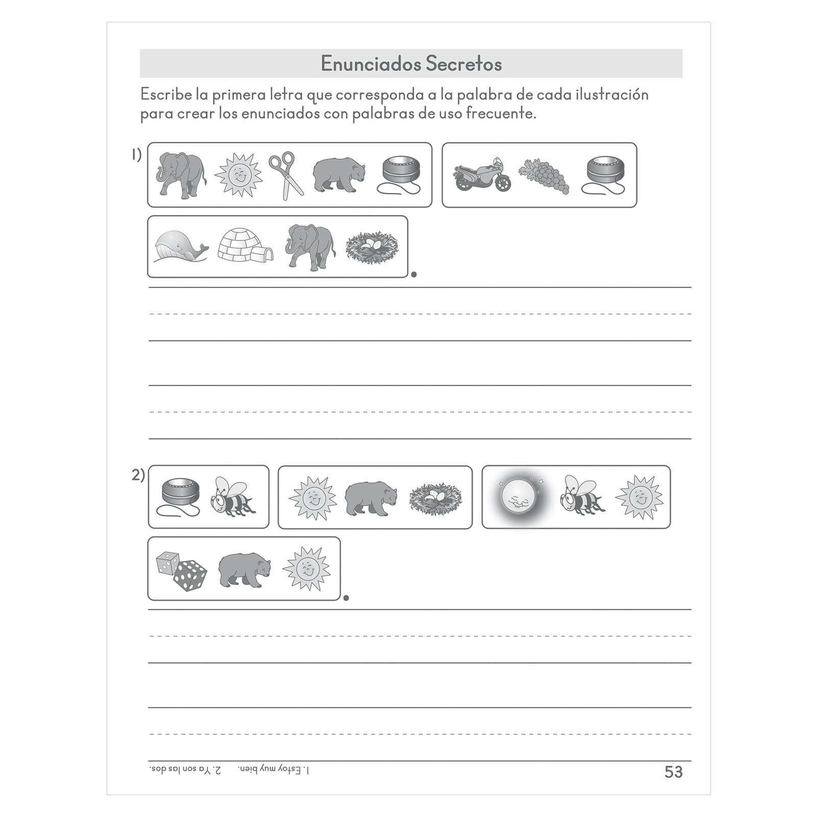 Really Good Stuff Mi Cuaderno de Palabras de USO Frecuente - Palabras 1-50 - 12 Journals - Image 5