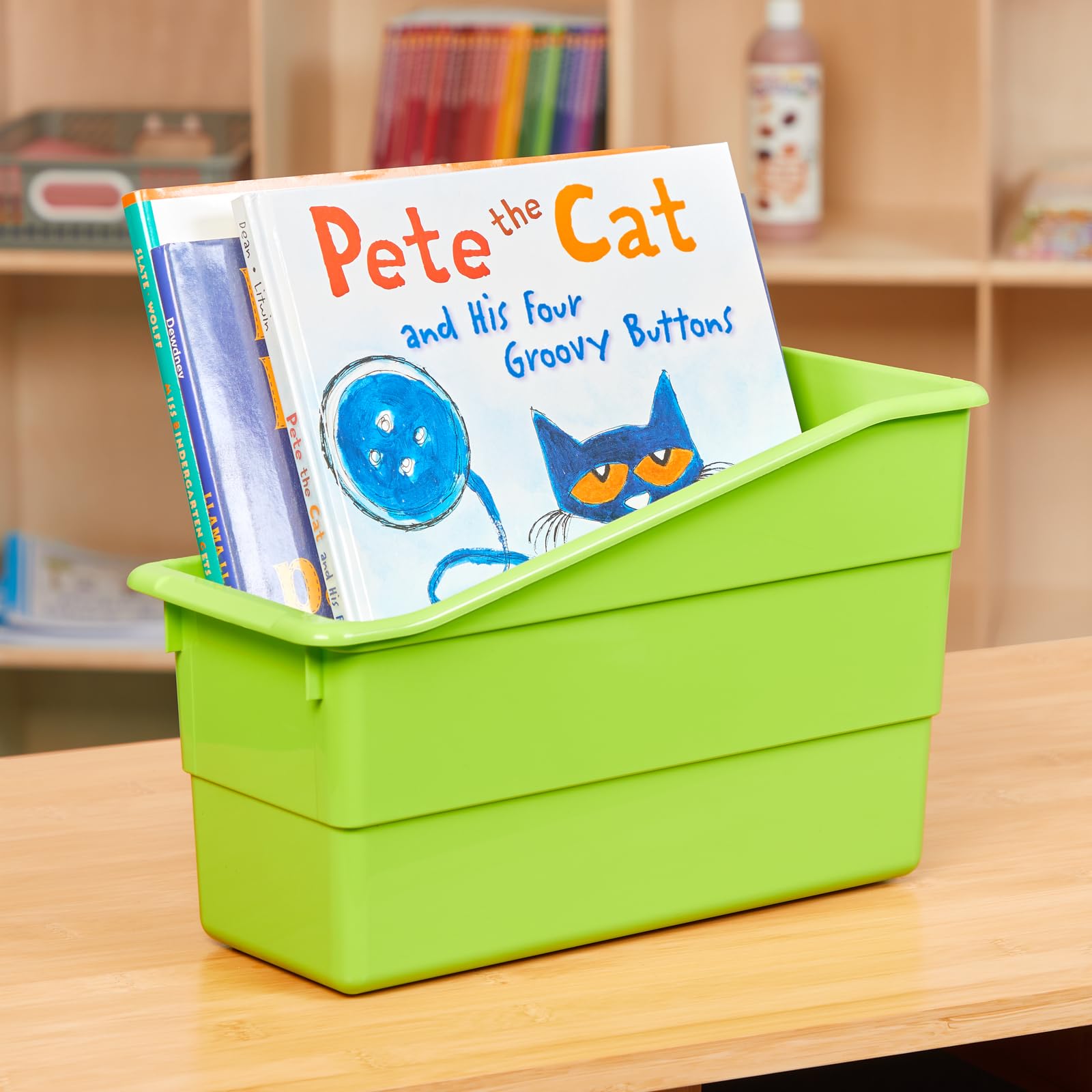 Really Good Stuff Modern Farmhouse Book & Binder Bins-6 Pack - Image 4