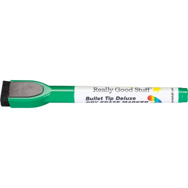 Really Good Stuff Multi-Color Bullet Tip Deluxe Dry Erase Markers - 12 markers - Image 5