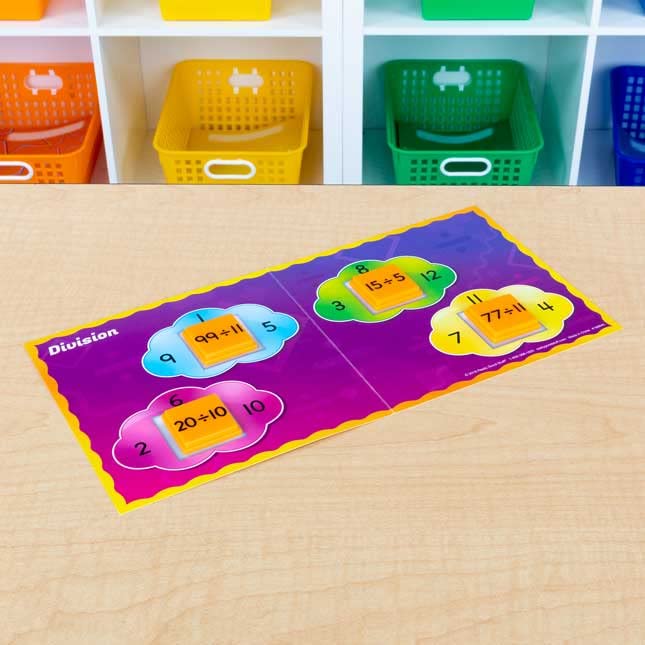Really Good Stuff Multiplication and Division Basic Facts Stacking Tiles - 100 Tiles - Image 7