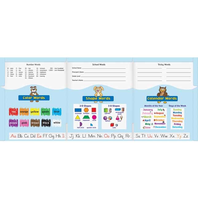 Really Good Stuff My Writing Tri-Fold 3-Pocket Student Folders - Set of 12 - Image 3