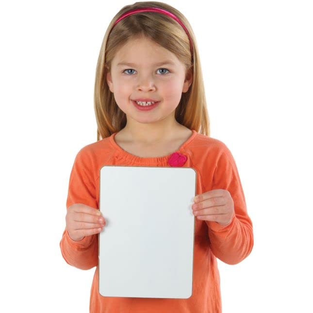 Really Good Stuff Non-Magnetic Dry Erase Boards - Set of 12-6" x 9" - Ideal for Home and School Learning - Reusable and Engaging Tool - Image 5