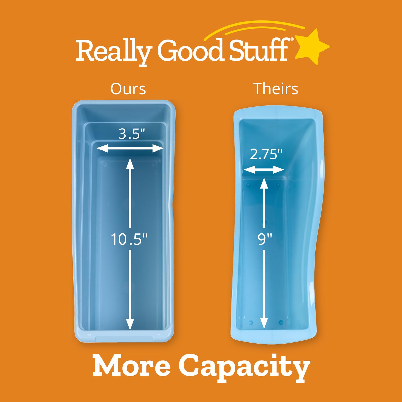Really Good Stuff Non-Tip Book and Binder Holders with Stabilizer Wings, 5.5” by 13.5” by 7.75” - Set of 12, Black, Classroom Organization and Storage Solution - Image 2