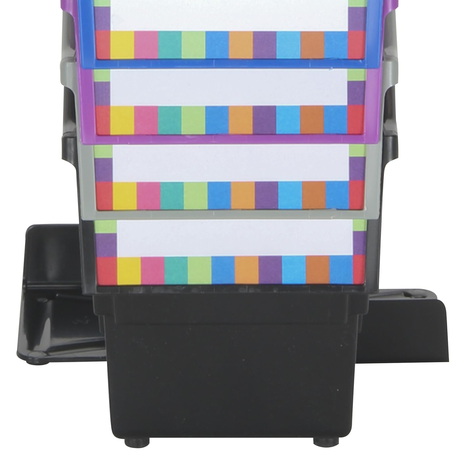 Really Good Stuff Non-Tip Book and Binder Holders with Stabilizer Wings, 5.5” by 13.5” by 7.75” - Set of 12, Black, Classroom Organization and Storage Solution - Image 3